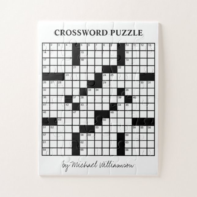 Funny Personalisiert Game Black und White Crosswor Puzzle (Vertikal)