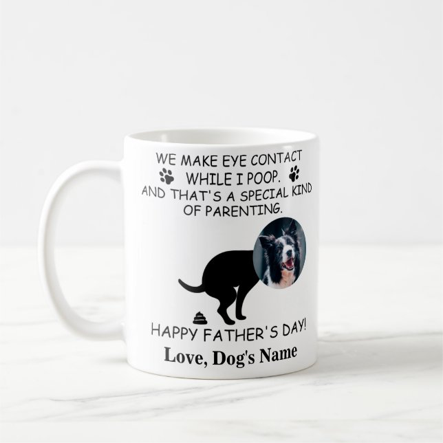 Funny Personalisiert Hund Vater, Hund Kack Vaterta Kaffeetasse (Links)