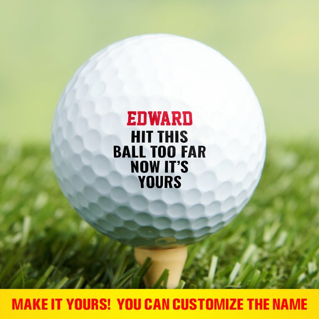 Funny Personalisiert Individuelle Name verloren Golfball (Von Creator hochgeladen)