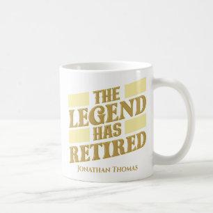 Funny Personalisiert Legende Retirement Kaffeetasse