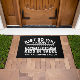 Funny Personalisiert Lots of Kids Fußmatte
