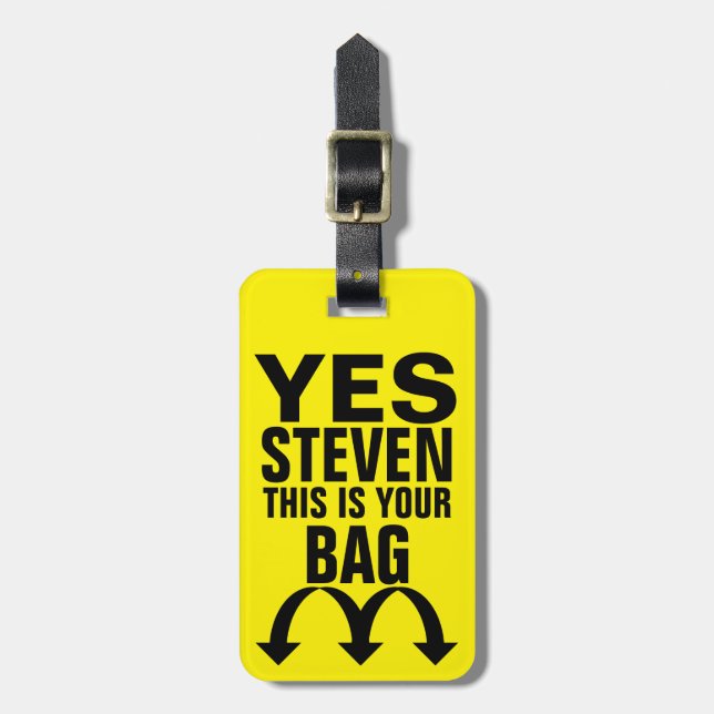 Funny Personalisiert Luggage Tag Gepäckanhänger (Vorderseite vertikal)