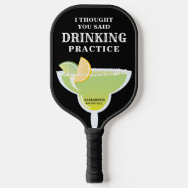Funny Personalisiert Margarita Drinken Pickleball Schläger