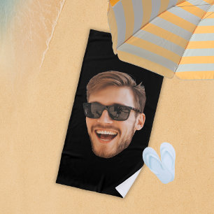 Funny Personalisiert Men Foto Strandtuch