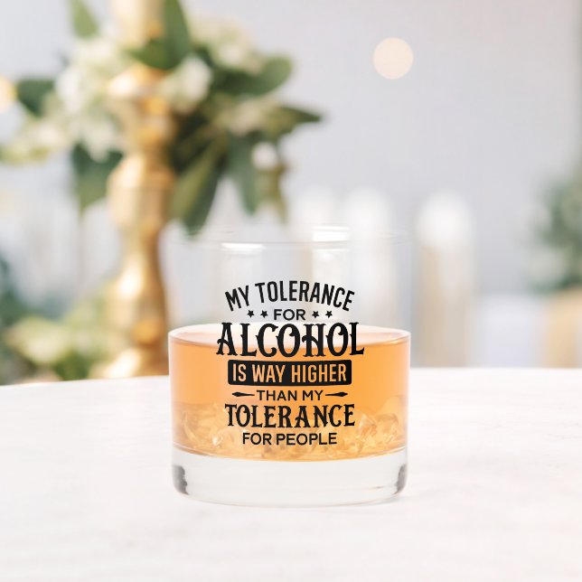 Funny Personalisiert Name Attitude Persönlichkeit  Whiskyglas (Insitu (Hochzeit))