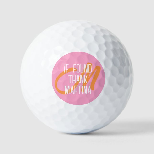 Funny Personalisiert Name Golf Balls Golfball (Vorderseite)