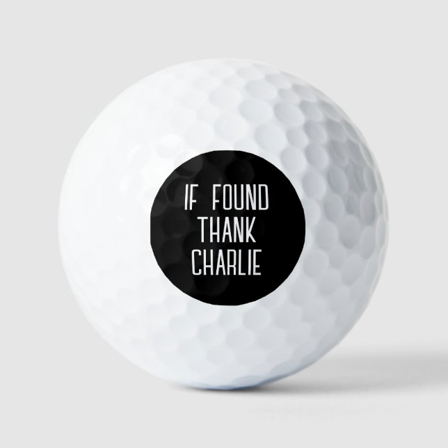 Funny Personalisiert Name Golf Balls Golfball (Vorderseite)