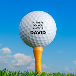Funny Personalisiert Name verloren Golfball