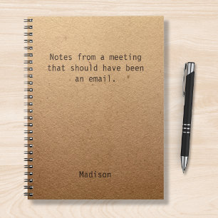 Funny Personalisiert Notes Office-Meeting Notizbuch