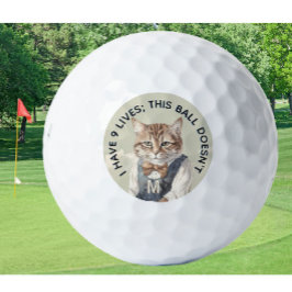Funny Personalisiert Novelty Monogram Cat Advice Golfball