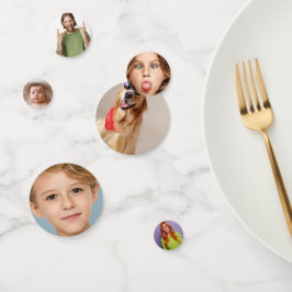 Funny Personalisiert Party Head Custom Foto 6 Face Konfetti