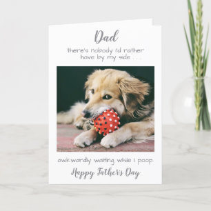 Funny Personalisiert Pet Foto Hund Vater Väter Tag Feiertagskarte