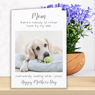 Funny Personalisiert Pet Foto Hunde Mama Mütter Ta Feiertagskarte