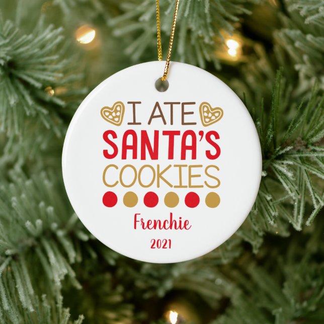 Funny Personalisiert Pet Hund Welpe Foto Keramik Ornament (Baum)