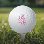 Funny Personalisiert Pink Comic Book Love Golfball<br><div class="desc">Mische nie wieder deine Bälle! Personalisieren Sie den Namen,  um einzigartige Golfbälle zu erstellen,  die dazu bestimmt sind,  eine Wange,  einen Knall,  einen Zap in jedermanns Spiel zu setzen. Entwickelt von Thisisnotme©</div>