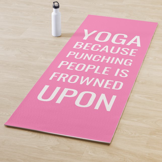 Funny Personalisiert Pink Übung Yogamatte (Beispiel)