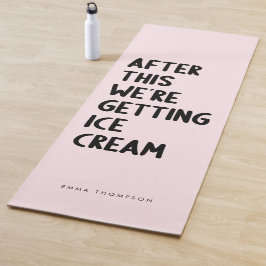 Funny Personalisiert Pink Übung Yogamatte
