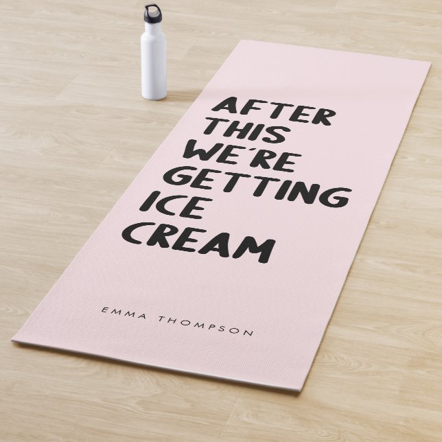 Funny Personalisiert Pink Übung Yogamatte (Beispiel)