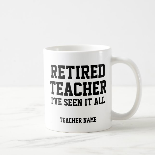Funny Personalisiert Remüde Lehrerin Tasse (Rechts)