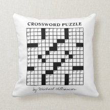 Funny Personalisiert Schwarz-weiß Crossword Puzzle