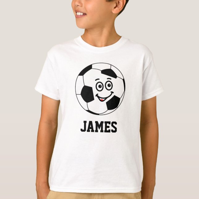 Funny Personalisiert Sport Fußball Weißer T - Shir T-Shirt (Vorderseite)