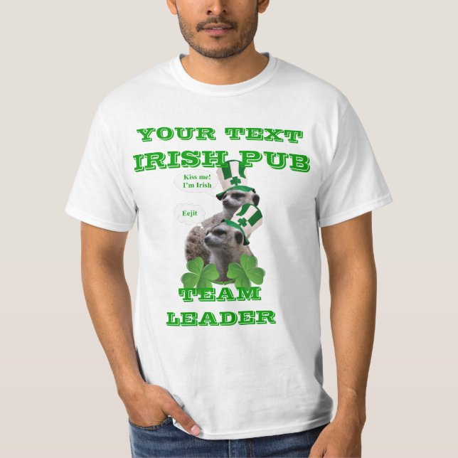 Funny personalisiert St Patrick s T-Shirt (Vorderseite)