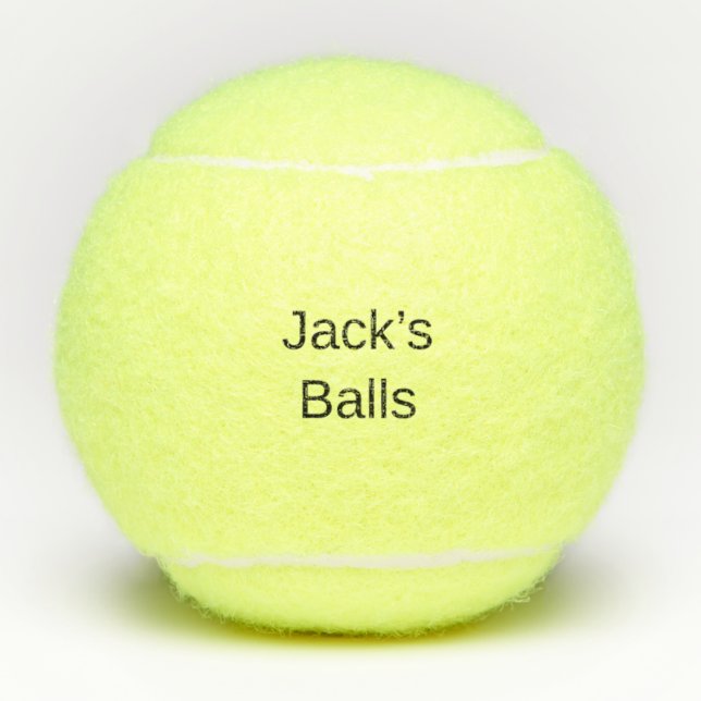Funny Personalisiert Tennis Balls Tennisbälle (Vorderseite)