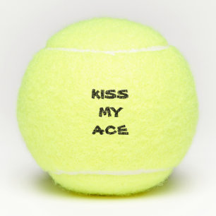 Funny Personalisiert text Kiss My Ace Tennisbälle