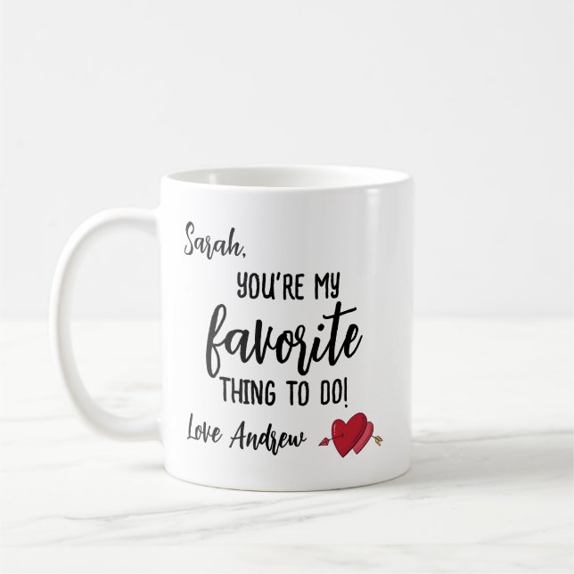 Funny Personalisiert Valentine's Geschenk Kaffeetasse (Links)