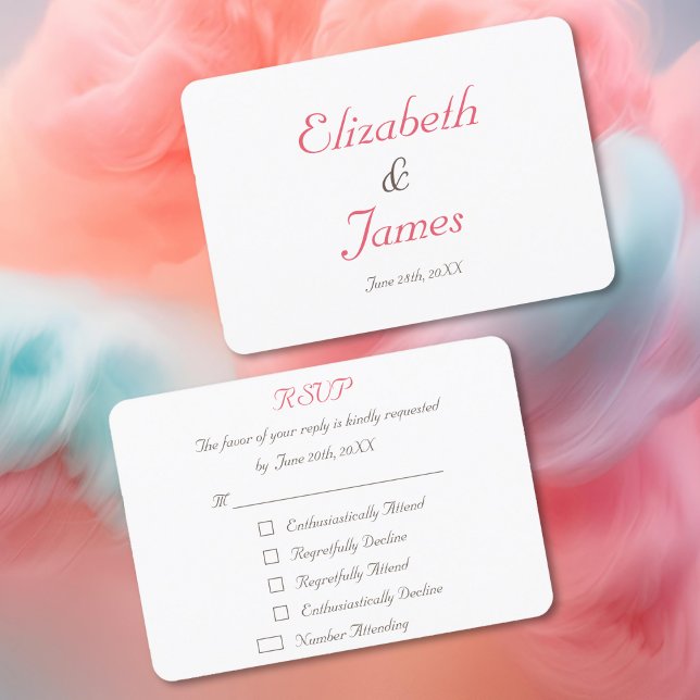 Funny Personalisiert Wedding RSVP Einladungskarte (Funny Personalized Wedding RSVP Invitation Card)