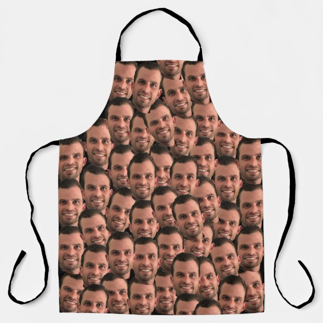 Funny Personalisiertes Foto Gesicht Koch Geschenk. Schürze (Vorderseite)