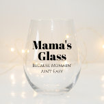 Funny Personalisiertes Geschenk für Mama, die Lieb Weinglas Ohne Stiel<br><div class="desc">Überraschen Sie Ihre Mutter mit einem Geschenk, das Spaß und Praxisnähe mit unserem Personalisierten, stemless Glass verbindet! Dieses unglaublich witzig Glas ist ideal für alle Mama, die nach einem langen Tag mit einem Glas Wein Lieben zum Entspannen haben. Mit einem witzigen Sprichwort, das sie sicherlich zum Lachen bringen wird, verleiht...</div>