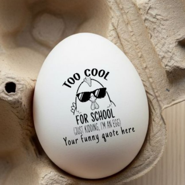  Funny personalized egg stamp, funny custom fresh  Gummistempel (Von Creator hochgeladen)
