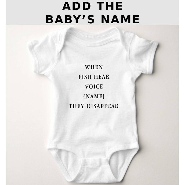 Funny Personalized Fishing Quote Baby Strampler (Von Creator hochgeladen)