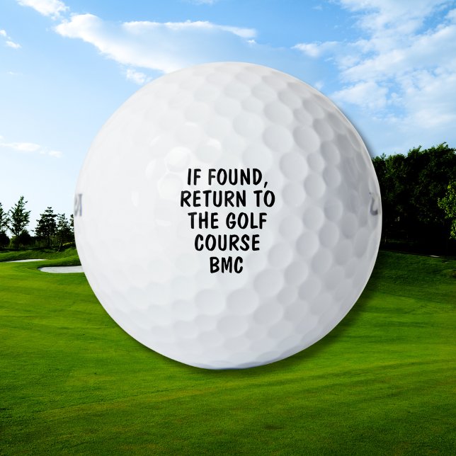 Funny Personalized Monogram Lost Golf Ball Saying (Von Creator hochgeladen)
