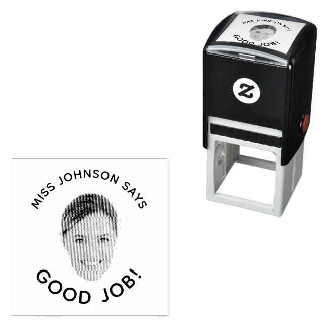 Funny Personalized Teacher Good Job Class Grading Permastempel (Beispiel)