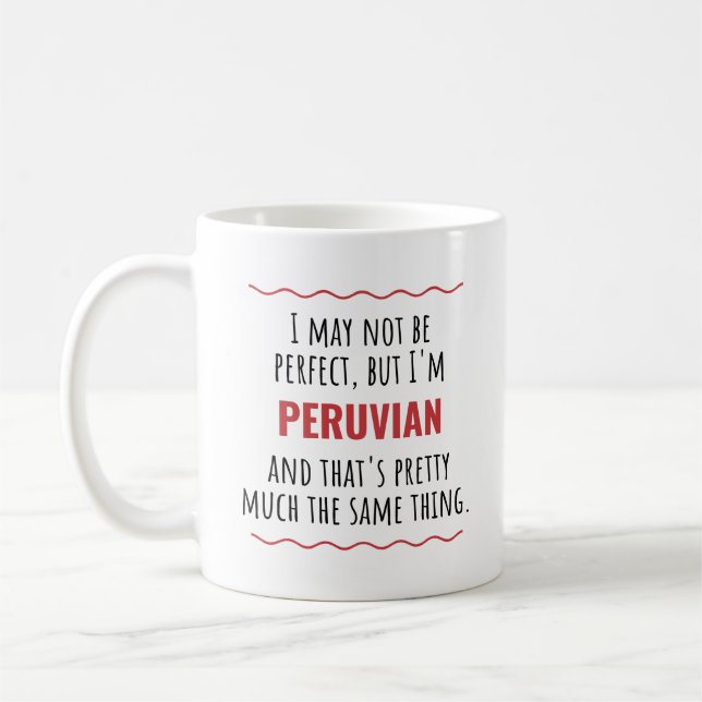 Funny Peru Peru Geschenk Idee Kaffee Tasse Cup (Links)