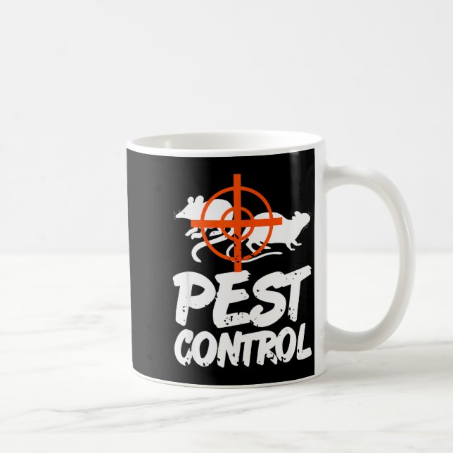 Funny Pest Control Humor For Rat Hunters &amp; Tra Kaffeetasse (Rechts)