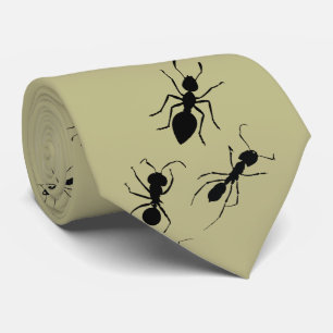 Funny Pest Kontrolle Creepy Crawly Black Ants Krawatte
