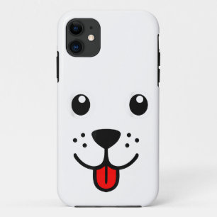 Funny Pet Animal Hund Welpe Happy Emoticon Gesicht Case-Mate iPhone Hülle