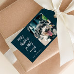 Funny Pet Foto Frohe Weihnachten Geschenkanhänger<br><div class="desc">Lassen Sie sich in dieser Urlaubssaison mit diesem einfachen Foto,  dem modernen Weihnachtsgeschenk-Tag,  ein Lächeln geben.</div>