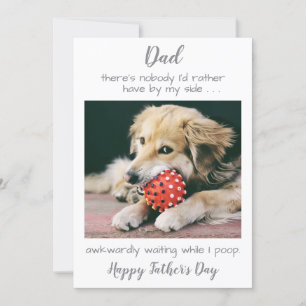 Funny Pet Foto Personalisierter Hund Vater Vaterta Feiertagskarte