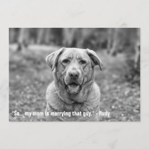 Funny Pet Save the Date Verlobung Ankündigung