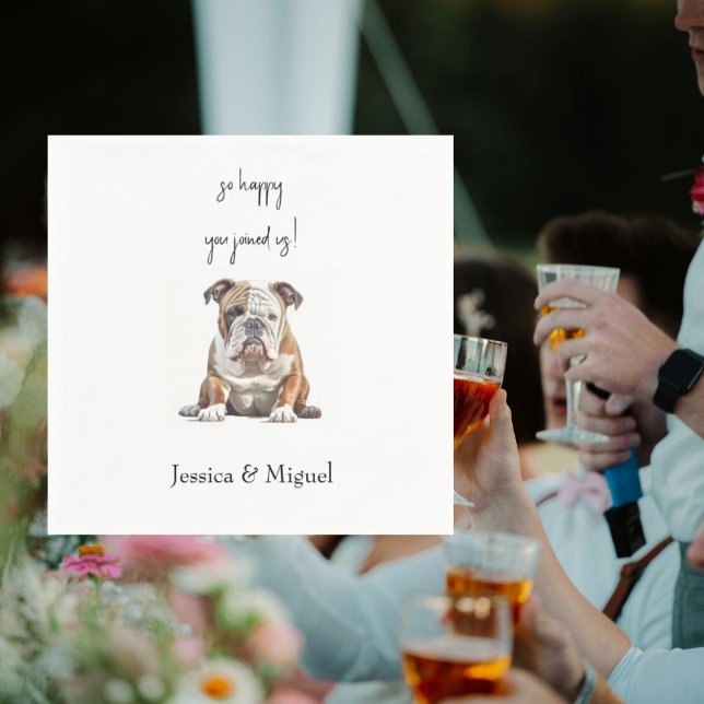 Funny Pet Wedding Cocktail II Serviette (Von Creator hochgeladen)
