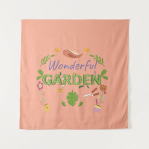 Funny Pflanze Lover Geschenk für Frauengärtner Wandteppich