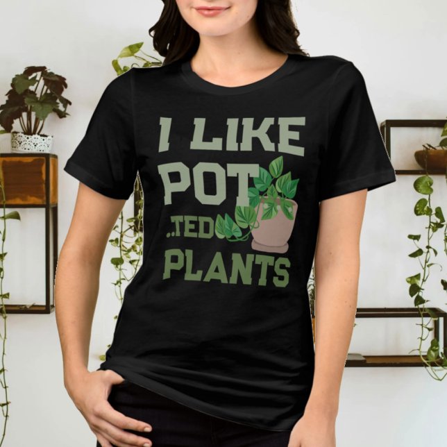 Funny Pflanze Lover I like Topted Pflanze Tri-Blend Shirt (Von Creator hochgeladen)