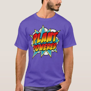 Funny Pflanze Powered Vegetarian Vegan Superpower T-Shirt