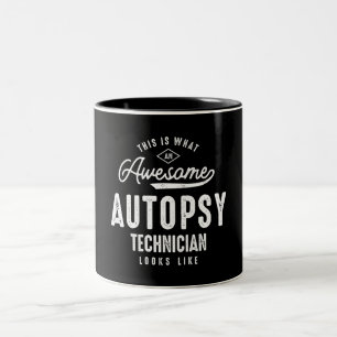 Funny Phantastisch Autopsy Techniker Job Beruf Zweifarbige Tasse