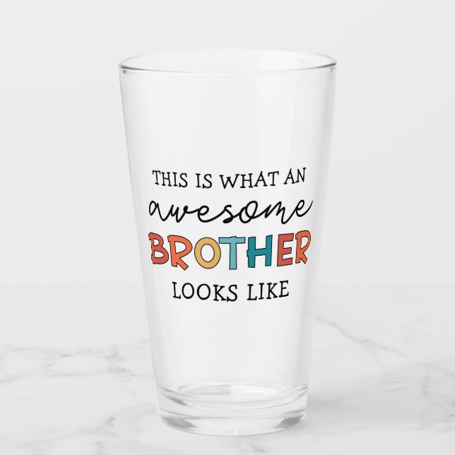 Funny Phantastisch Brother | Geschenk für den best Glas (Vorderseite)