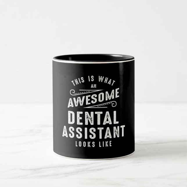 Funny Phantastisch Dental Assistant Job Beruf Zweifarbige Tasse (Mittel)